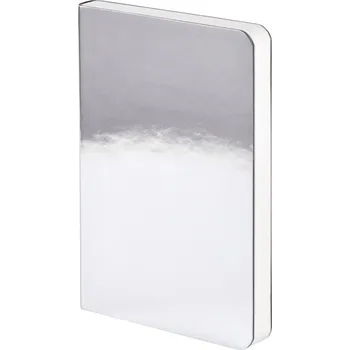 Diář Nuuna, Tečkovaný zápisník Shiny Starlet 120 g/m² S 176 stran stříbrný - Formadore