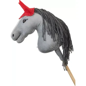 Hobby horsing Čabraka háčkovaná - Červená s červenýma ušima - Hříbě (Hobby horsing )