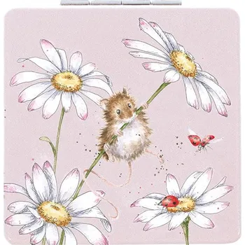 Dávkovač mýdla Wrendale Designs Wrendale kapesní zrcátko Mice Oops a Daisy s myškou 7x7cm