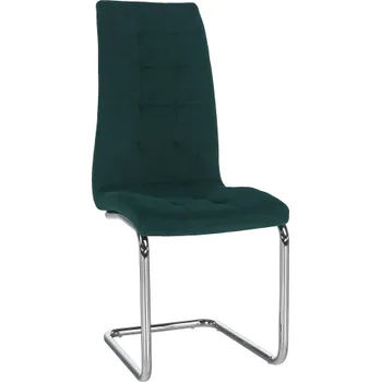 Jídelní židle Jídelní židle SALOMA. Smaragdová Velvet látka / chrom