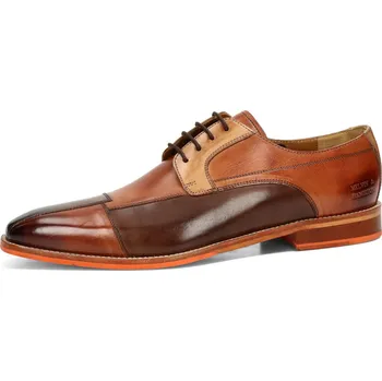 Pánské polobotky Melvin & Hamilton pánské kožené společenské boty - hnědé