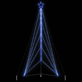 Bytová dekorace vidaXL LED vánoční stromek 615 modrých LED diod 404,5 cm