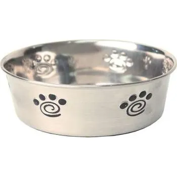 Krmivo pro psa Nerezová protiskluzová miska Paw L 1600ml