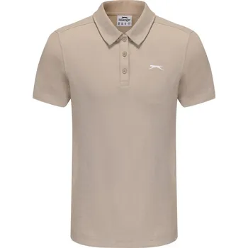 Dámské tričko Slazenger Pique Polo Womens Beige 12 (40)