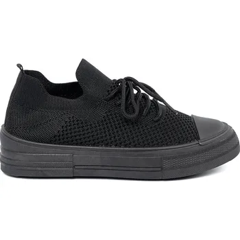 Dámské tenisky Černé dámské tenisky se slip-on svrškem a šněrováním TA-226B Velikost: 38