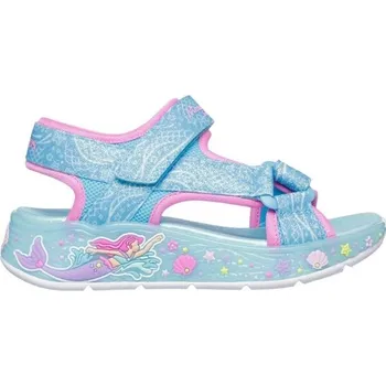 Dívčí sandály Dívčí sandály Skechers S LIGHTS - MERMAID DREAMS SAND 28 Světle modrá, Růžová