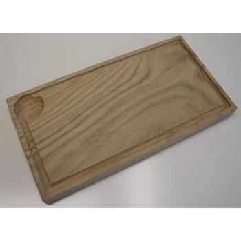 Kuchyňské prkénko Prkénko dubové s drážkou a důlkem 31,5x17x2 cm