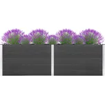 vidaXL Zahradní vyvýšený záhon 200 x 100 x 91 cm WPC šedý