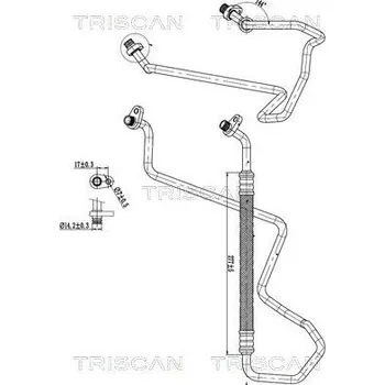 Vedení klimatizace Vysokotlaké / nízkotlaké vedení, klimatizace TRISCAN 9010 28011