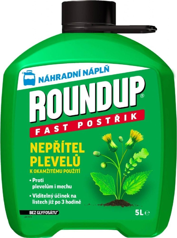 Roundup Fast / bez glyfosátu - 5 l náhradní náplň