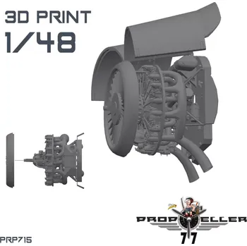 Plastikový model 77PROPELLER 1/48 Engine Z-37 / Z-37A Čmelák (MACO)
