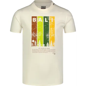 Pánské tričko Pánské triko NORBLANC NBSMT8153 KRÉMOVĚ BÍLÁ XXL