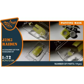 Plastikový model Clear Prop models 1/72 J2M3 Raiden painting mask (HAS)