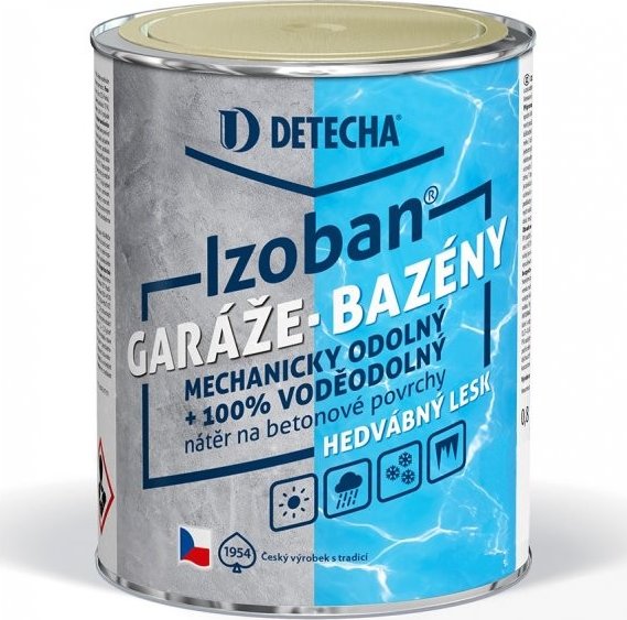 Detecha Izoban barva na beton Barva: Červenohnědý, Objem: 0,8 kg