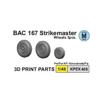 Plastikový model Kovozávody 1/72 BAC 167 Strikemaster - wheels (3 pcs.)