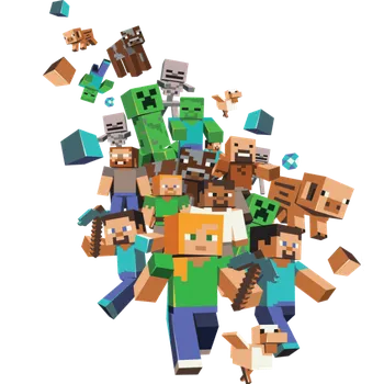 Nášivka NAŽEHLOVAČKA - Minecraft postavy