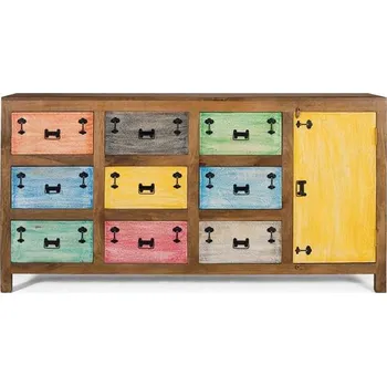 Organizace kuchyně Designový barevný příborník Remy 180cm z masivu