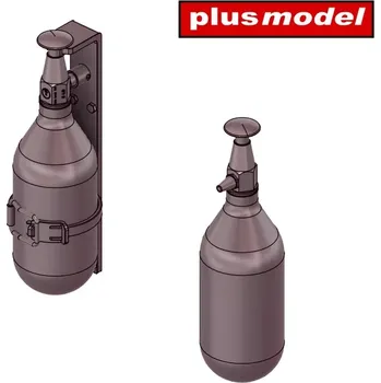 Plastikový model Plusmodel 1/35 British Fire Extinguishers (10 pcs.) 3D Print
