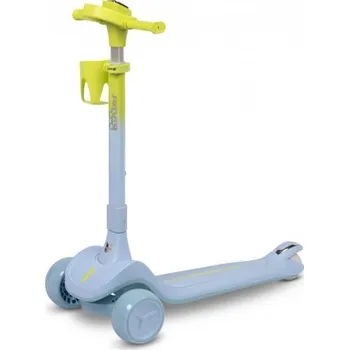 Koloběžka Dětská tříkolová koloběžka s LED kolečky Satura, modrá