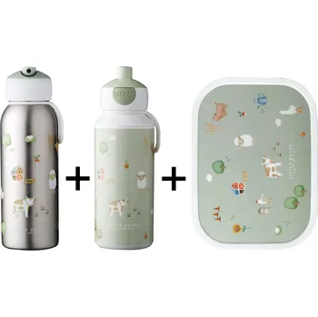 Svačinový box MEPAL DĚTSKÝ SVAČINOVÝ SET A TERMO LÁHEV MEPAL, CAMPUS, LITTLE DUTCH - FARMA