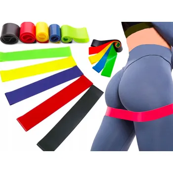 Vyšetřovací rukavice Set posilovacích odporových gum -5ks