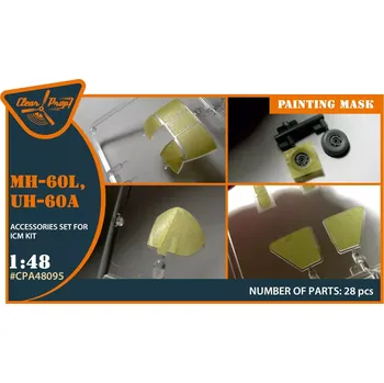 Plastikový model Clear Prop models 1/48 UH-60, MH-60L painting mask (ICM)