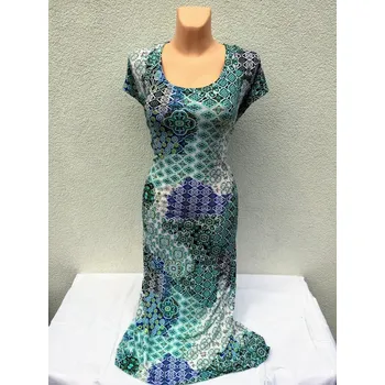 Dámské šaty dámské šaty, Barva Zelená, Velikost XL 44, Materiál 98% Polyester 2% Lycra