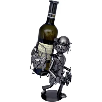 Stojan na víno Kovový stojan na láhev Vinař