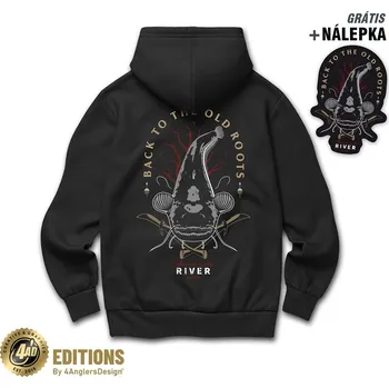 Rybářské oblečení 4ANGLERSDESIGN Mikina Back To The Old Roots - XXXL