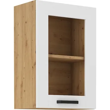 Obývací stěna Horní skříňka, bílá/dub artisan, LULA 40 GS-72 1F