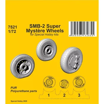 Plastikový model CMK 1/72 SMB-2 Super Mystere wheels (SP.HOBBY)