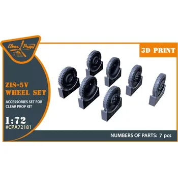 Plastikový model Clear Prop models 1/72 ZiS-5V wheel set type 1 (CL.PROP)