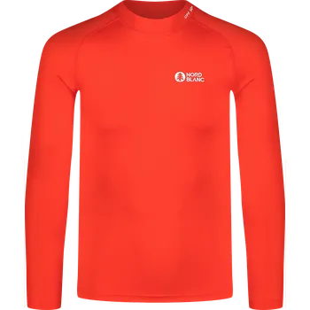 Pánské tričko Pánské triko s UV ochranou NORDBLANC ANCHOR NBSMF8090 ORANŽOVÝ INKOUST XXL