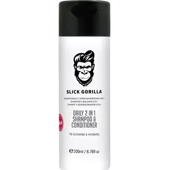 Šampon Slick Gorilla Daily 2in1 Shampoo & Conditioner 200 ml - Šampon a kondicionér na vlasy v jednom pro muže