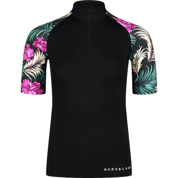 Dámské tričko Dámské triko NORDBLANC PEBBLE NBSLF8092 ČERNÁ VZOR 36