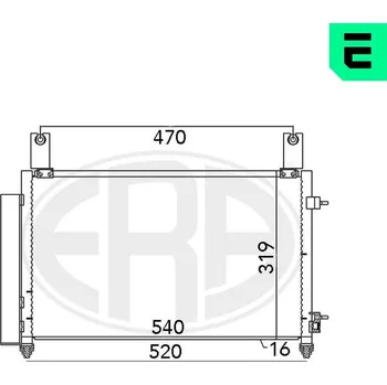 Výparník klimatizace Kondenzátor, klimatizace ERA 667032