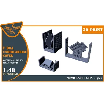 Plastikový model Clear Prop models 1/48 F-86A undercarriage covers (CL.PROP)