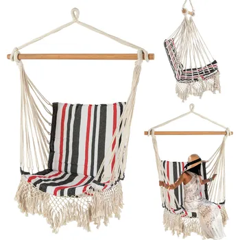 Zahradní nábytek Bluegarden, brazilská závěsná houpací židle 90x53x100 cm, vícebarevná, OGR-04540