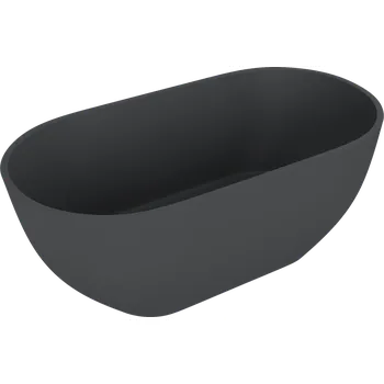 Vana Polysan REDUTA volně stojící vana litý mramor 150x75x58cm, antracit mat