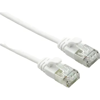 Síťový kabel Roline 21.15.1703 RJ45 síťové kabely, propojovací kabely CAT 6A U/UTP 3.00 m bílá nestíněný, bez halogenů, samozhášecí 1