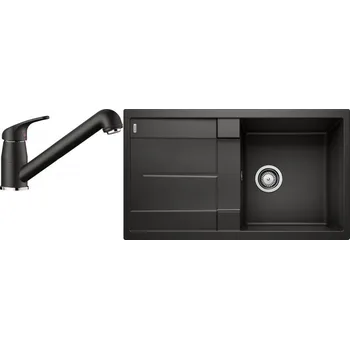 Granitový dřez Set RS Blanco Metra 5 S + Blanco Daras-S (černá + černá)