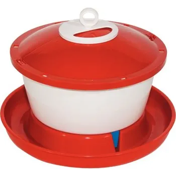 krmítko pro hospodářská zvířata TOPTRADE napáječka plastová, kbelíková, s plovákem, pro slepice, 6 l (TOPTRADE napáječka plastová, kbelíková, s plovákem, pro slepice, 6 l)