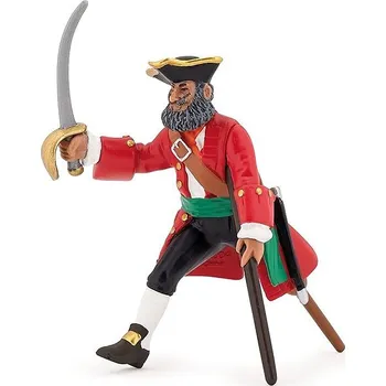 Figurka Papo Kapitán s dřevěnou nohou červený