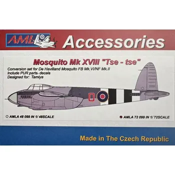Plastikový model AML 1/72 Mosquito Mk.XVIII - Conversion set