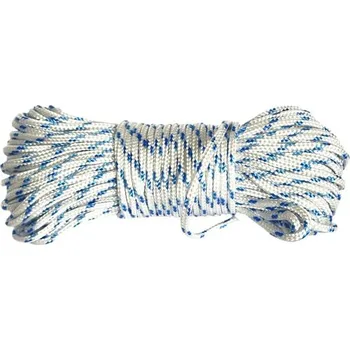 Lano BKshop PPF 4 Polypropylenové lano pletené s jádrem, průměr 4 mm, 30 m bílé