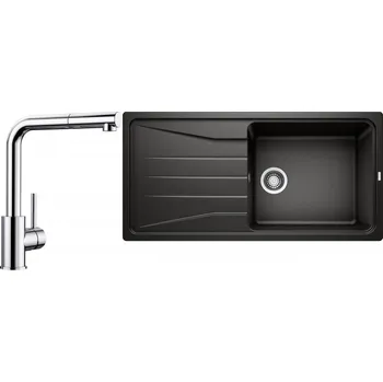Granitový dřez Set RS Blanco Sona XL 6 S + Blanco Mila-S (antracit + chrom)