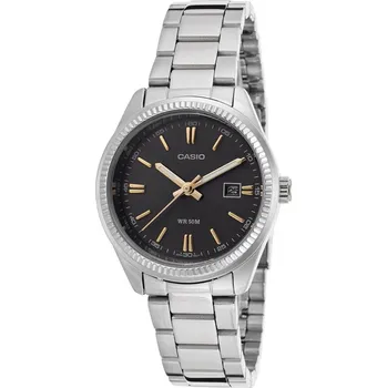 Oblečení a móda Dámské hodinky Casio DATE - BLACK, GOLD INDEXES (Ø 30 mm)