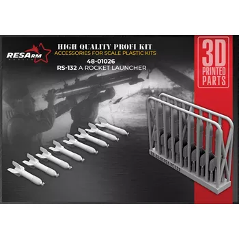 Plastikový model RESARM 1/48 RS-132 Missile (8 pcs.)