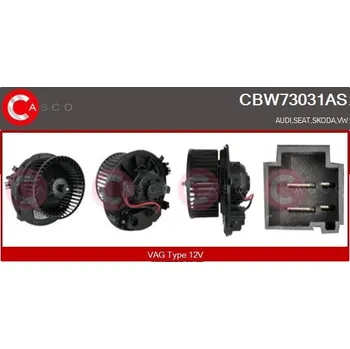 Ventilátor topení a klimatizace vnitřní ventilátor CASCO CBW73031AS