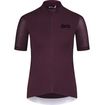 Dámské tričko Dámský cyklo dres NORDBLANC MILE NBSLF8216 TMAVĚ FIALOVÁ 44